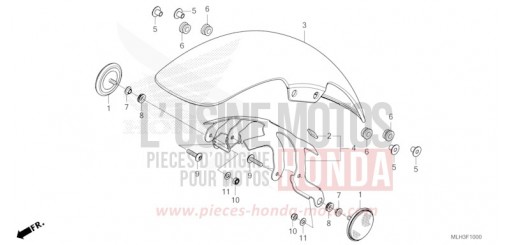 FRONT FENDER CMX500AR de 2024